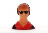 1/10 Scale Male Pilot Statue w/ Glasses for R/C Plane Orange