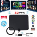 80 Mile HDTV Indoor Antenna Aerial HD Digital TV Signal Amplified Booster &Cable [X0280]