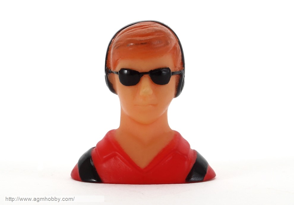 1/10 Scale Male Pilot Statue w/ Glasses for R/C Plane Orange - Click Image to Close